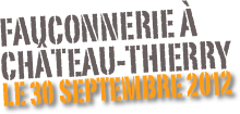 Fauconnerie à ChÂteau-Thierry
le 30 septembre 2012